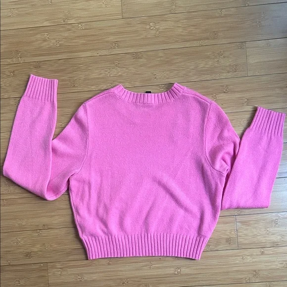 H&M Bright Pink Crew Neck Sweater - Picture 3 of 3